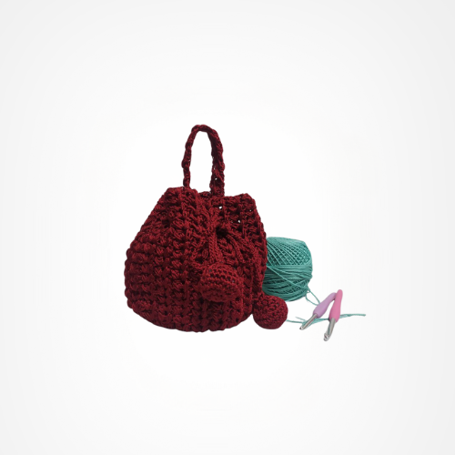 tas rajut serut mini tas rajut serut mini